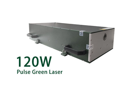 120W একক পালসযুক্ত ন্যানোসেকেন্ড গ্রিন ফাইবার লেজার গ্রাভিং কাটিং মার্কিং জন্য